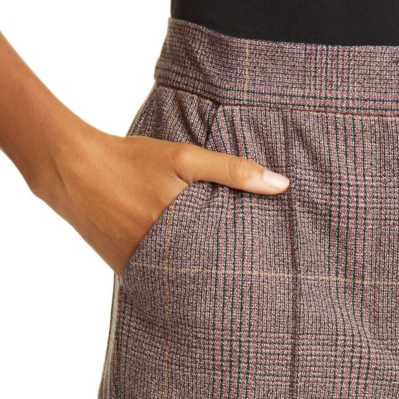 La Vie Rebecca Taylor Astrid Plaid Stretch Cotton Pants Size 28 (6) - Picture 3 of 11